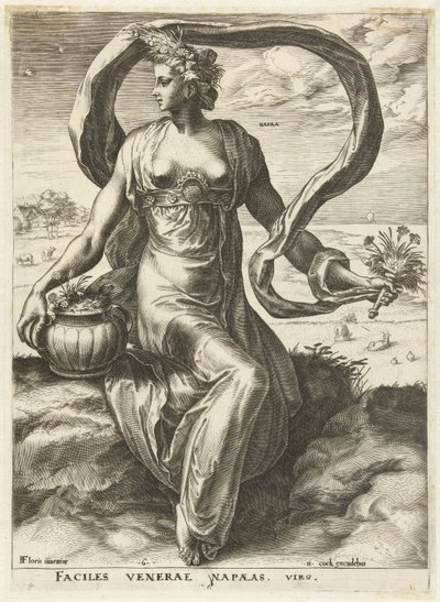 Napaea Tanrıçalar ve Periler (dizi adı) by Cornelis Cort