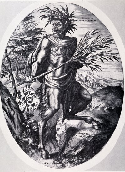 Sylvain, Cornelis Cort ormanlarının tanrısı by Cornelis Cort