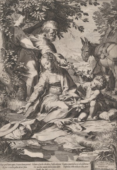 Mısır'dan Dönüşte Kalanlar, 1575. by Cornelis Cort
