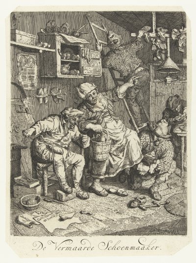 ünlü ayakkabıcı Ünlü Ayakkabıcı (nesne üzerindeki başlık) by Cornelis Dusart