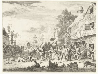 Büyük köy fuarı by Cornelis Dusart
