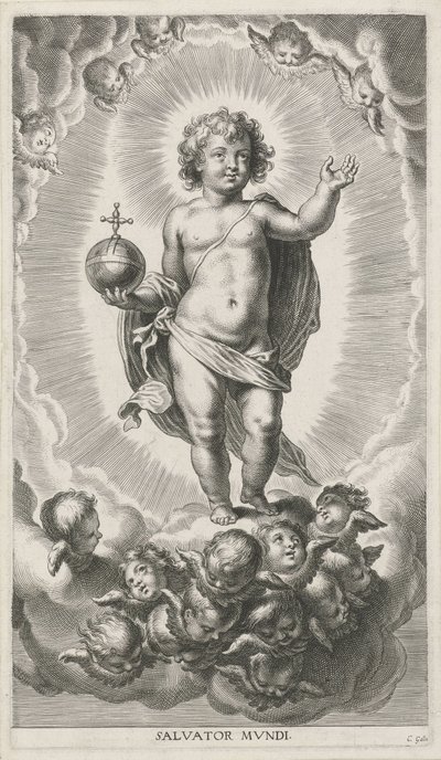 Küre ile İsa çocuk by Cornelis Galle (I)