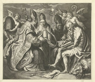 Dört Kilise Babaları by Cornelis Galle (I)