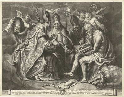 Dört Kilise Babaları by Cornelis Galle (I)