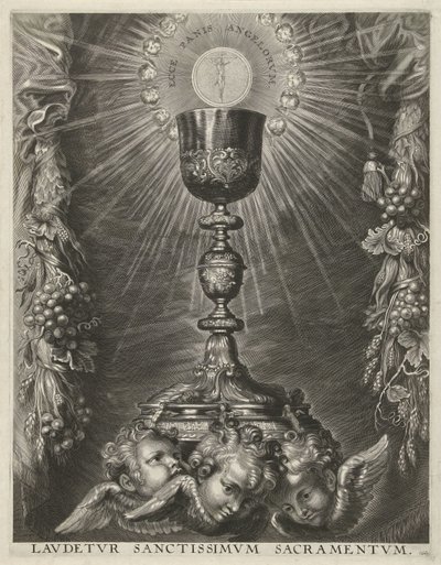 Ev sahibi ile kadeh by Cornelis Galle (I)