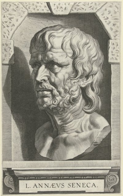 Portretbuste van Seneca by Cornelis Galle (I)
