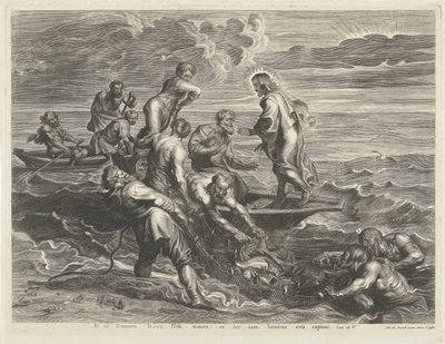 Mucizevi yakalama by Cornelis Galle (I)