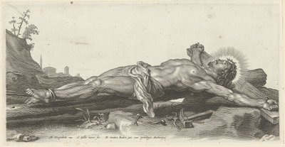 Yerde çarmıha gerilmiş İsa by Cornelis Galle (II)