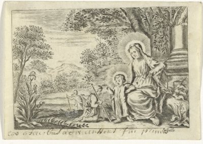 Vaftizci Yahya ile Kutsal Aile by Cornelis Galle (II)