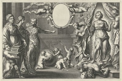 Akıl ve Felsefe, genç bir adama Gerçeği gösterir by Cornelis Galle (II)