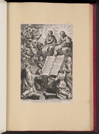 Louis Blosius, Opera için Başlık Sayfası by Cornelis Galle I after Sir Peter Paul Rubens