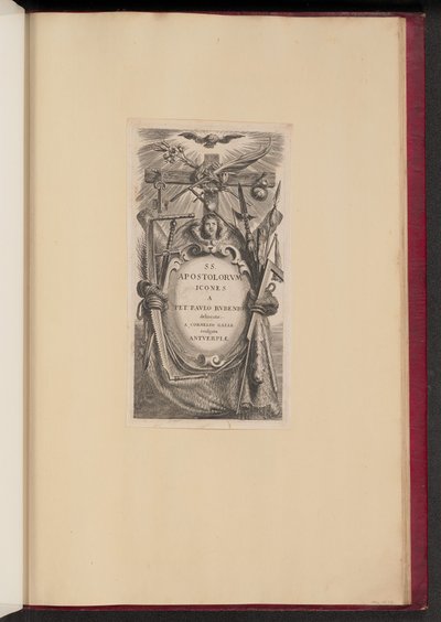 SS için Başlık Plakası. Apostolovm Simgeler by Cornelis Galle I after Sir Peter Paul Rubens