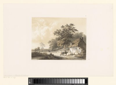 Ev ile manzara by Cornelis Gerrit Verburgh
