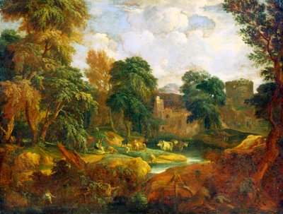 Flanders Manzarası, 17. veya 18. yüzyılın başları by Cornelis Huysmans