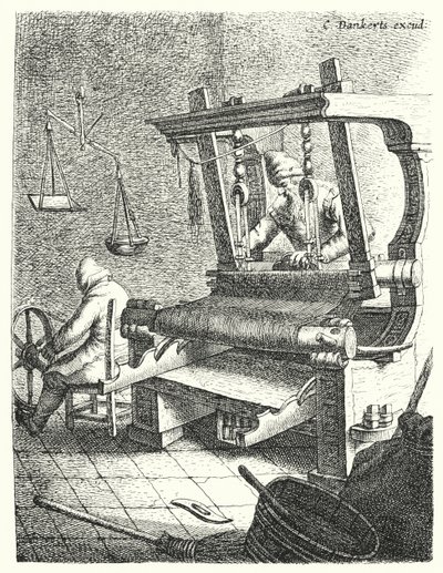 Dokumacı (gravür) by Cornelis I Danckerts