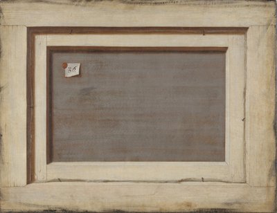 Trompe loeil. Çerçeveli Bir Resmin Tersi, 1668-1672 by Cornelis Norbertus Gijsbrechts