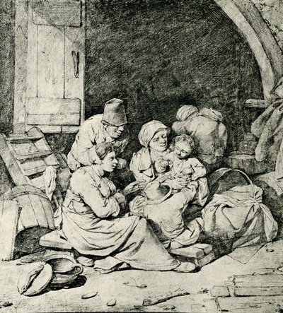 Hollandalı çiftçi ailesi by Cornelis Pietersz Bega