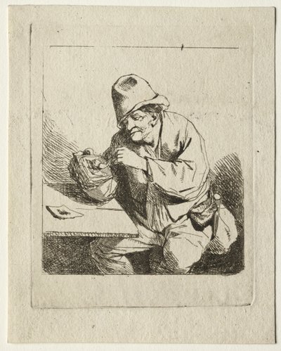 Köylü Piposunu Yakıyor, 1600