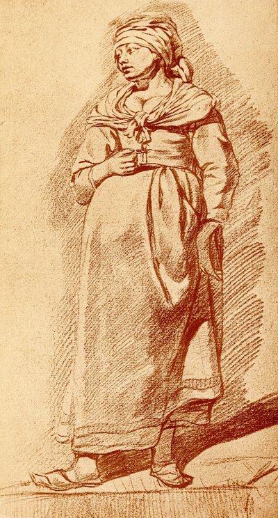 Hollandalı bir çiftçi üzerinde çalışma by Cornelis Pietersz Bega