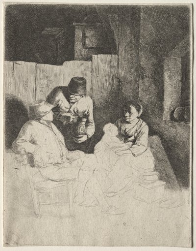 Bir Han'da Oturan Anne by Cornelis Pietersz Bega