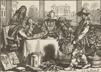 botanikçi by Cornelis Ploos van Amstel (signed by artist)