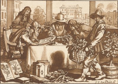 botanikçi by Cornelis Ploos van Amstel (signed by artist)