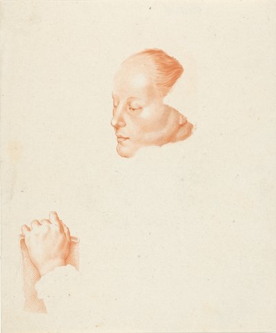 genç bir kadın portresi by Cornelis Ploos van Amstel (signed by artist)