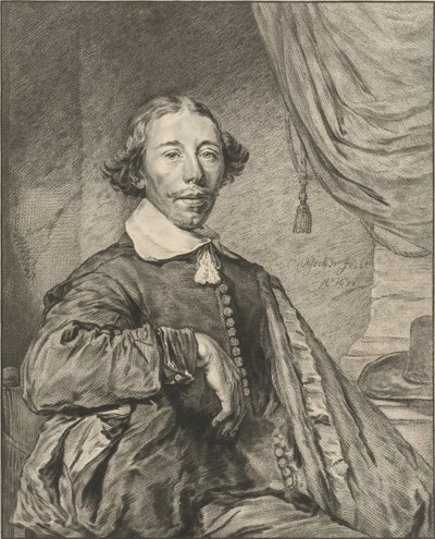 Bir adamın portresi by Cornelis Ploos van Amstel (signed by artist)