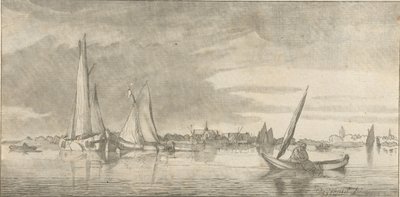 Nehir manzarası by Cornelis Ploos van Amstel (signed by artist)