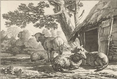 koyun ağılı by Cornelis Ploos van Amstel (signed by artist)
