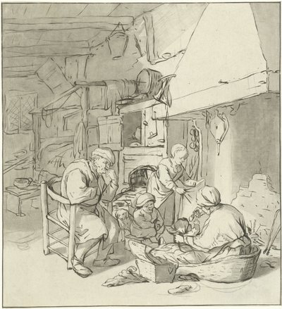 Çiftçi aile baca by Cornelis Ploos van Amstel