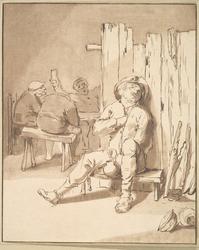 Bir Handaki Sarhoş Çiftçi, 1775. by Cornelis Ploos van Amstel