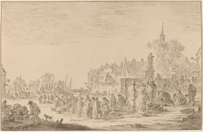 Balık Pazarı, 1767. by Cornelis Ploos van Amstel