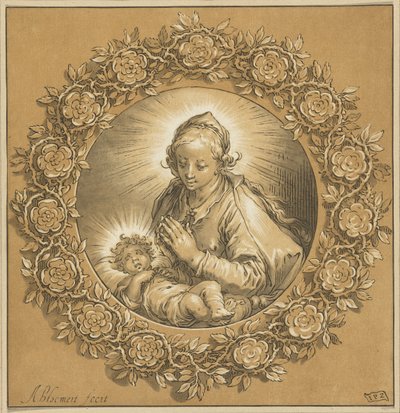 İsa Çocuk ile Meryem Meryem Ana ve Çocuk İsa by Cornelis Ploos van Amstel