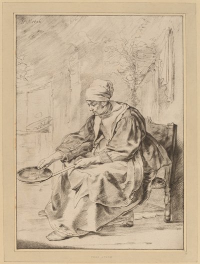 gözleme kadın by Cornelis Ploos van Amstel