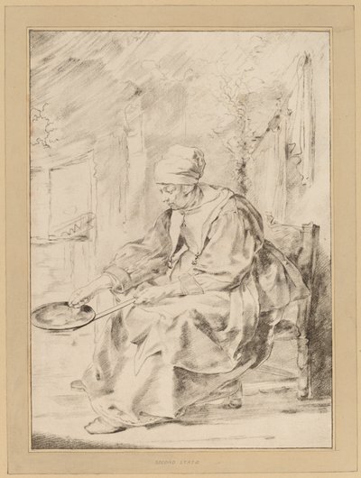 gözleme kadın by Cornelis Ploos van Amstel