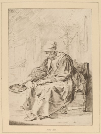 gözleme kadın by Cornelis Ploos van Amstel