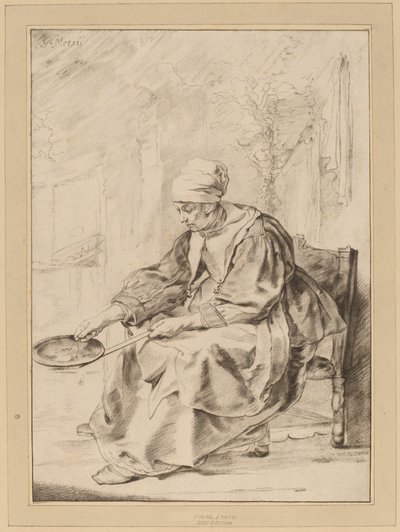 gözleme kadın by Cornelis Ploos van Amstel