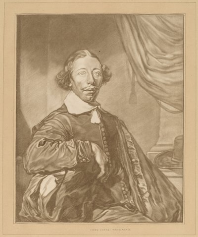 Oturan Bir Adamın Portresi by Cornelis Ploos van Amstel