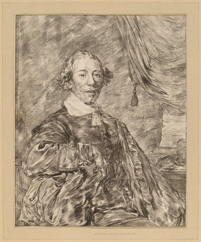 Oturan Bir Adamın Portresi by Cornelis Ploos van Amstel