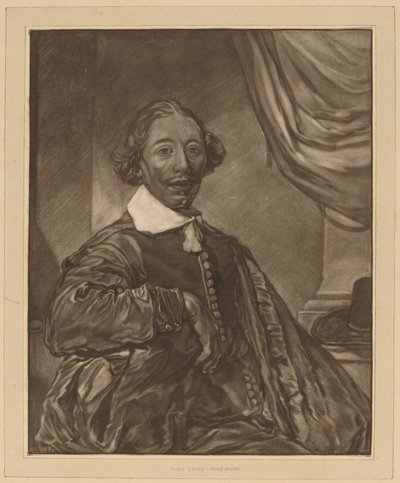 Oturan Bir Adamın Portresi by Cornelis Ploos van Amstel
