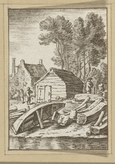 Schuitenmakerswerf Baskı çalışması (seri başlığı) by Cornelis Ploos van Amstel