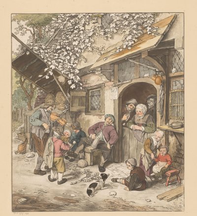 Bir han için kemancı by Cornelis Ploos van Amstel