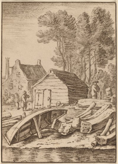 tersane by Cornelis Ploos van Amstel after Herman Saftleven