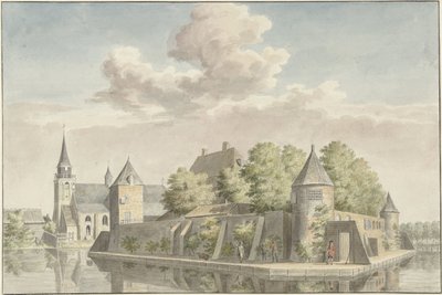 Hof van Putten ve Geervliet kilisesi by Cornelis Pronk (possibly)