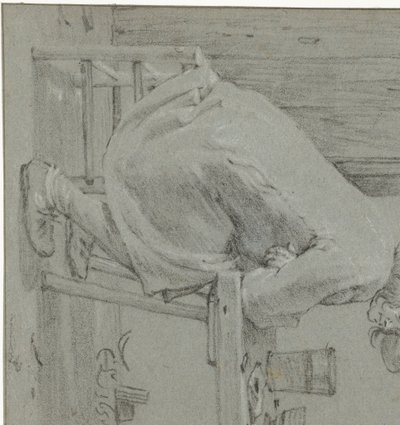 masada oturan adam by Cornelis Saftleven