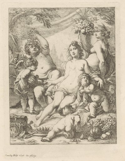 Bacchus, Venüs ve Ceres. by Cornelis Schut (I)