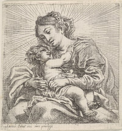 Madonna nazik bir araya geldi by Cornelis Schut (I)
