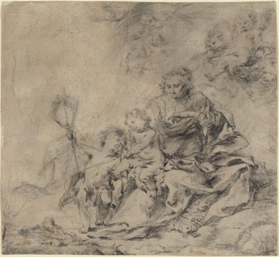 Vaftizci Yahya ile Bakire ve Çocuk by Cornelis Schut I