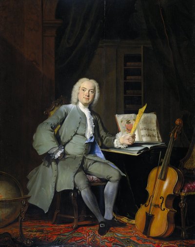 Van der Mersch Ailesi Üyesinin Portresi, 1736 by Cornelis Troost